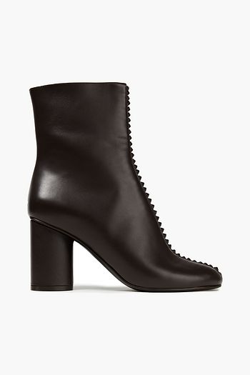 SALVATORE FERRAGAMO Knotted leather ankle boots