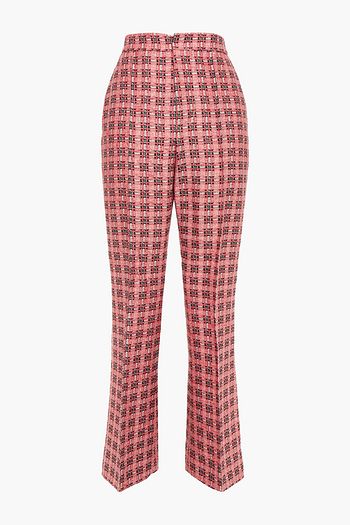 MARNI Checked jacquard flared pants
