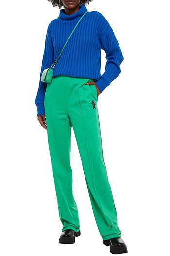 MARNI AppliquƩd ponte straight-leg pants