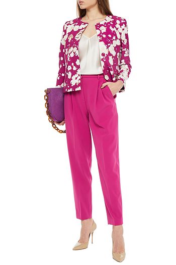 BOUTIQUE MOSCHINO Stretch-crepe tapered pants