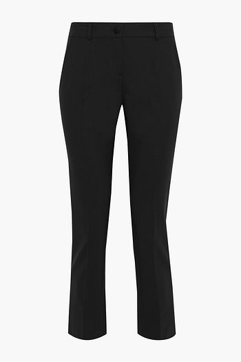 DOLCE & GABBANA Cropped wool-blend slim-leg pants