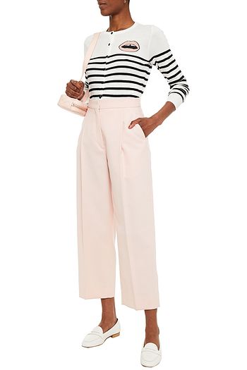 MARKUS LUPFER April Lip striped cotton cardigan