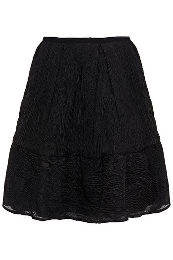 ERDEM Levia plissé-organza mini skirt