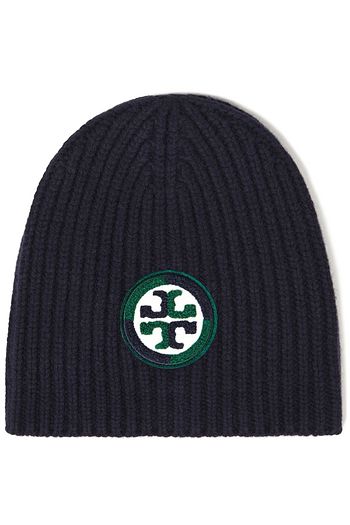 TORY BURCH Beanie aus Merinowolle mit Applikationen