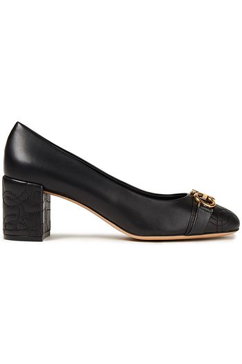 SALVATORE FERRAGAMO Garda 70 logo-appliquéd quilted leather pumps