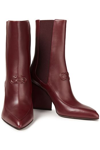 SALVATORE FERRAGAMO Marineo Gancini leather ankle boots