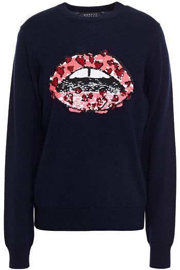 MARKUS LUPFER Mia embellished merino wool sweater