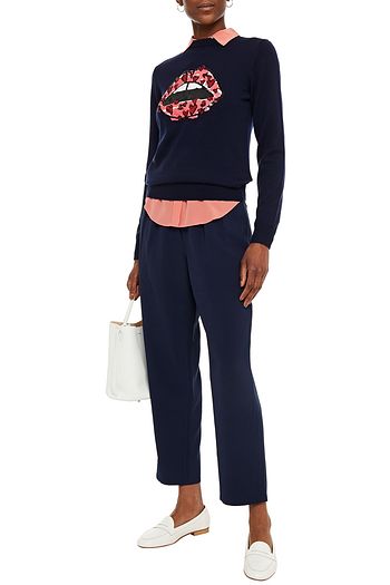 MARKUS LUPFER Mia embellished merino wool sweater