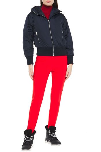 FUSALP Velvet-trimmed shell hooded jacket