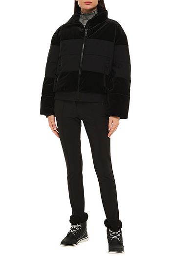 FUSALP Quilted paneled velvet jacket