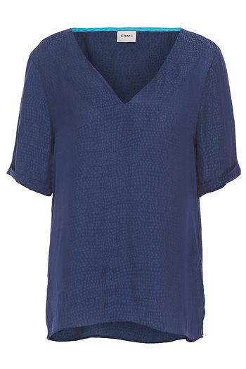 CHARLI Sylvia satin-jacquard top