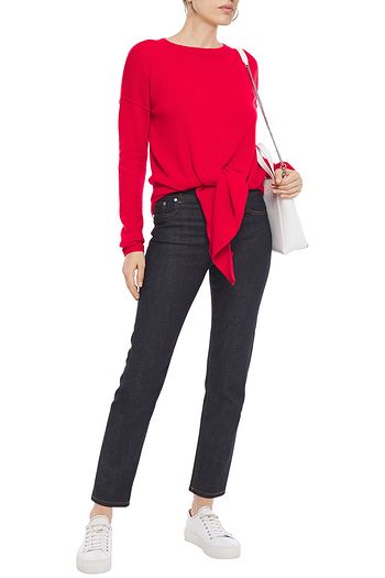 CHARLI Christa tie-front cashmere sweater