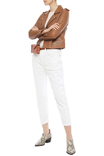 RAG & BONE Cropped cotton-blend twill tapered pants