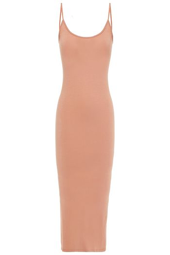 ENZA COSTA Stretch Pima cotton-jersey midi slip dress