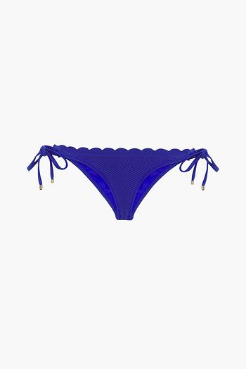 HEIDI KLEIN Amoudi Bay scalloped stretch-piquè low-rise bikini briefs