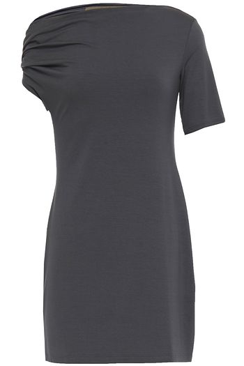 ENZA COSTA Asymmetric stretch-jersey mini dress