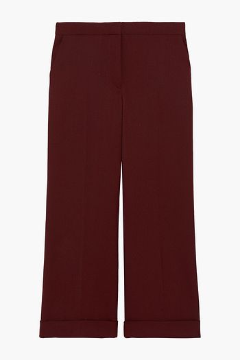 THE ROW Ane cropped wool wide-leg pants
