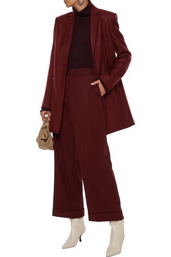 THE ROW Ane cropped wool wide-leg pants