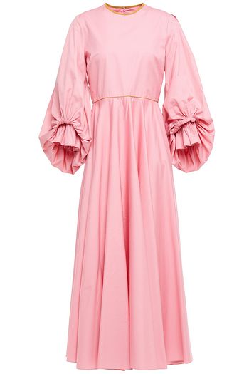 ROKSANDA Fife gathered cotton-poplin midi dress