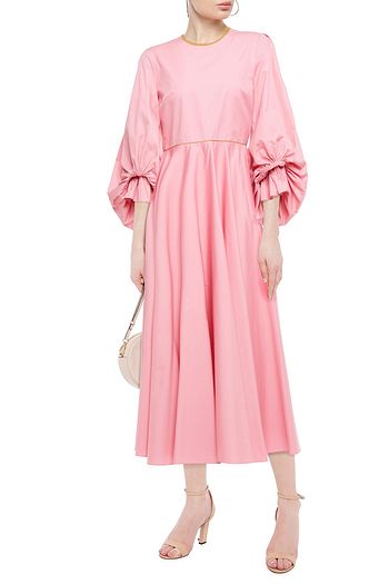 ROKSANDA Fife gathered cotton-poplin midi dress