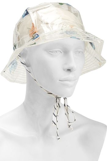 GANNI Petunia printed PVC bucket hat