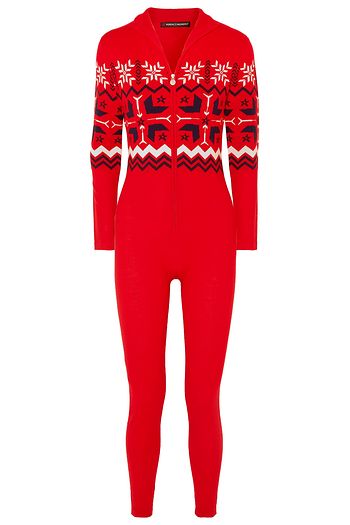 PERFECT MOMENT Nordic intarsia wool bodysuit