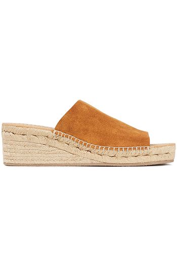RAG & BONE Viv suede espadrille wedge mules