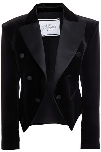 REDEMPTION Spencer satin-trimmed velvet blazer