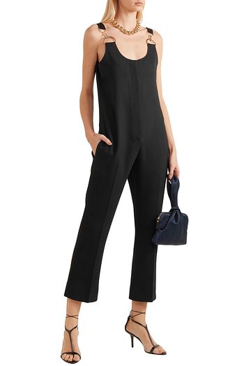 STELLA MCCARTNEY Cropped embellished stretch-cady jumpsuit