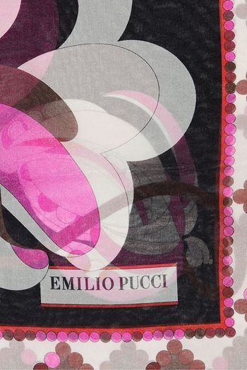EMILIO PUCCI Printed silk-chiffon scarf