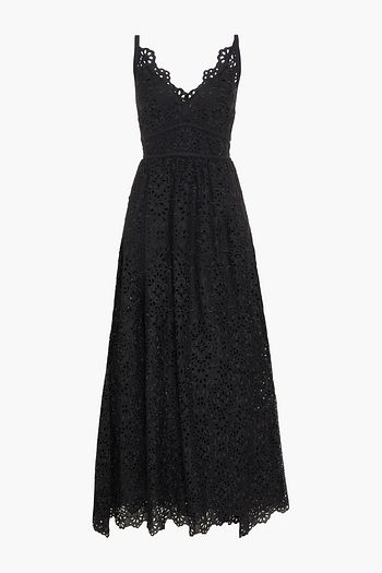 ELIE SAAB Broderie anglaise cotton-blend gown