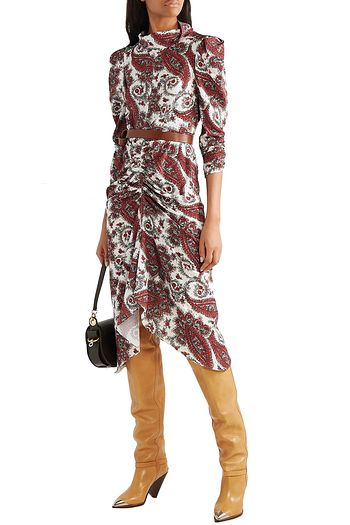 ISABEL MARANT Lafsten embellished leather over-the-knee boots