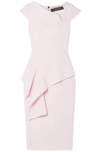 ROLAND MOURET Dandridge wool-crepe dress