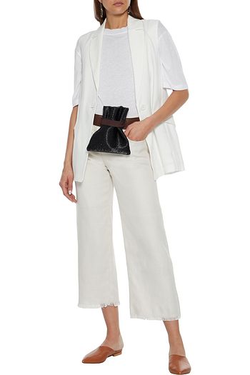 'S MAX MARA Hamburg linen, cotton and cupro-blend vest