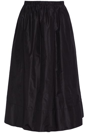 THE ROW Tilia gathered silk-shell midi skirt