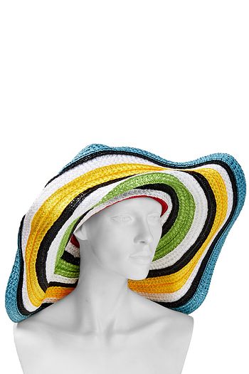 MISSONI MARE Mare Sonnenhut aus Raffiabastimitat mit Streifen