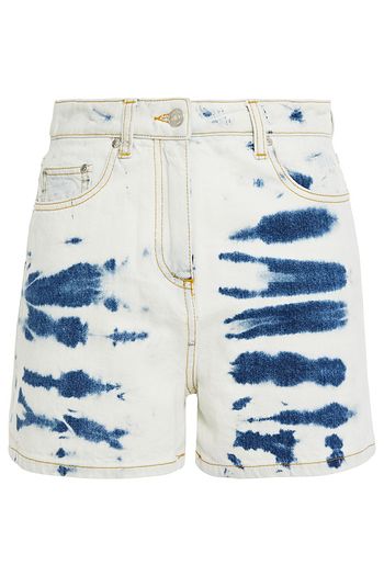 MSGM Bleached denim shorts