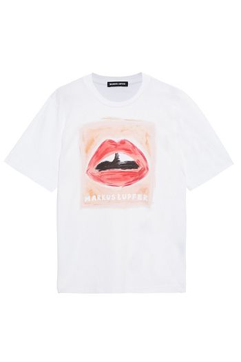 MARKUS LUPFER Alex Lip printed cotton-jersey T-shirt
