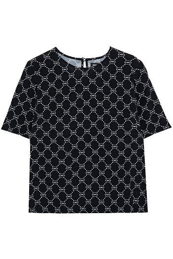 MARKUS LUPFER Josie printed crepe de chine top