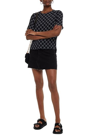 MARKUS LUPFER Josie printed crepe de chine top