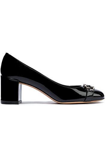 SALVATORE FERRAGAMO Garda パテントレザー パンプス