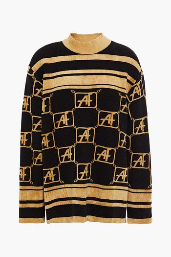 ALBERTA FERRETTI Jacquard-knit wool sweater