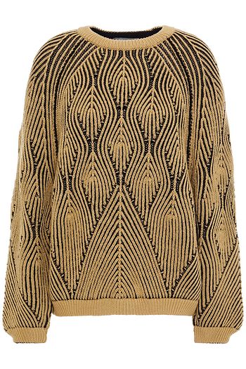 ALBERTA FERRETTI Jacquard-knit wool sweater