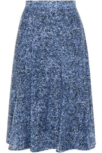 ALTUZARRA Printed cotton and silk-blend mousseline skirt