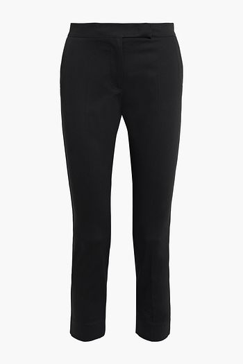 MAX MARA Luana cropped cotton-blend slim-leg pants