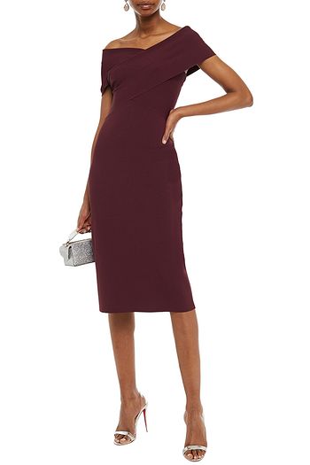 ALTUZARRA Off-the-shoulder cutout ponte dress