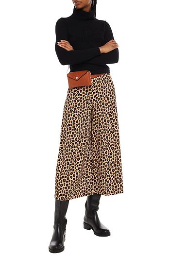 LOVE MOSCHINO Embroidered wool turtleneck sweater