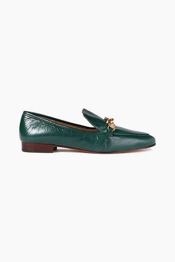 TORY BURCH Loafers aus strukturiertem Leder mit Verzierung