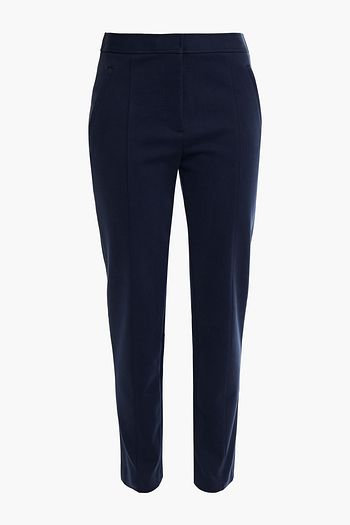 TORY BURCH Cotton-blend slim-leg pants