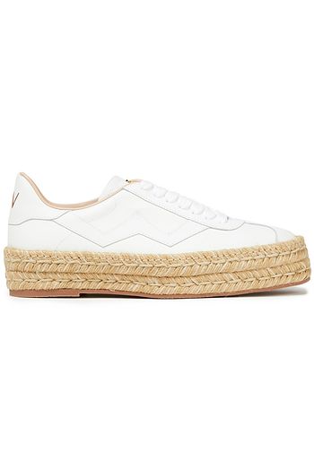 STUART WEITZMAN Daryl Espadrille-Sneakers aus Leder